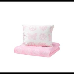 IKEA VANSKAPLIG SINGLE DUVET COVER KIDS PINK